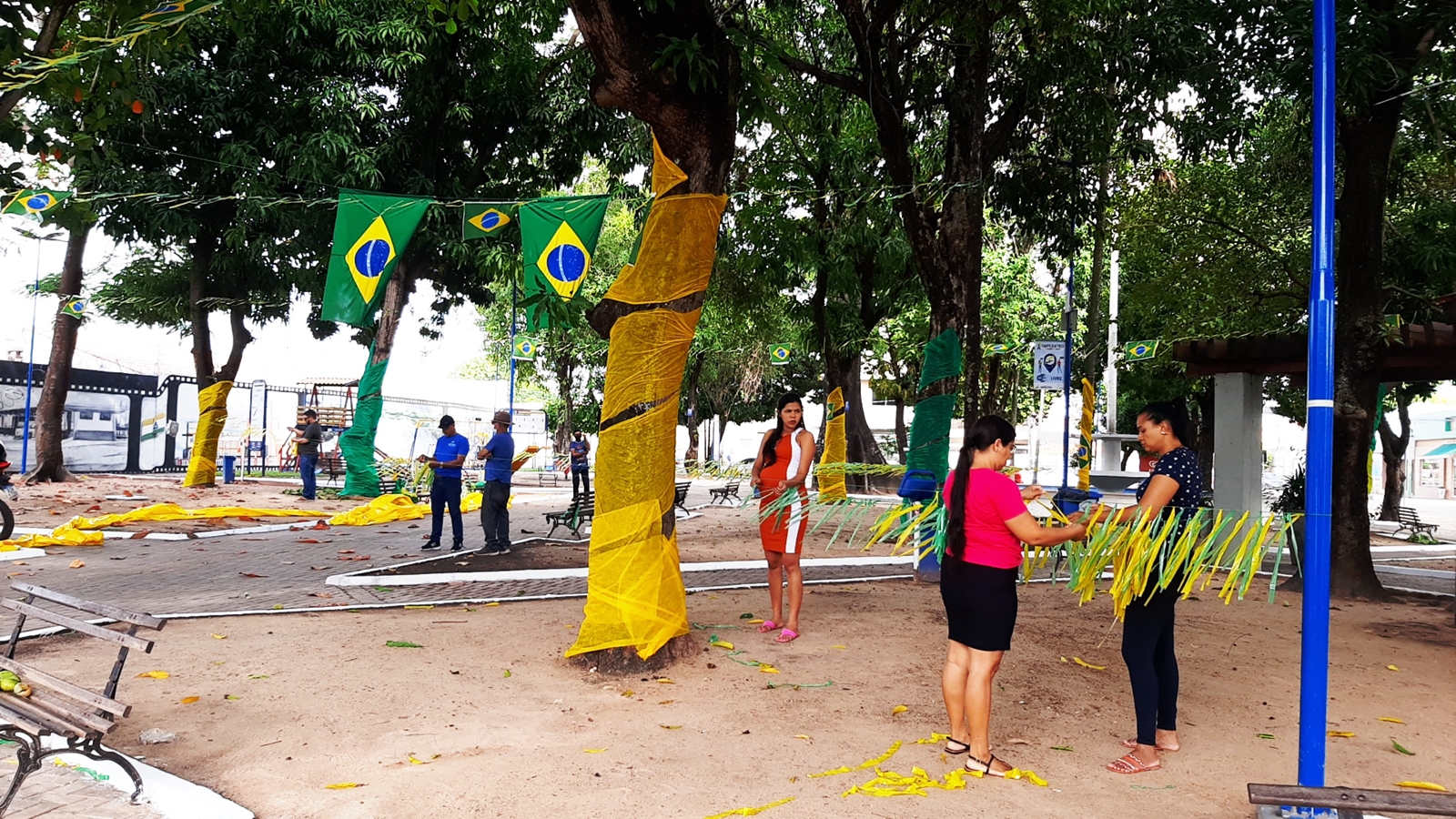 Jogos do Brasil serão transmitidos na Praça da Cultura